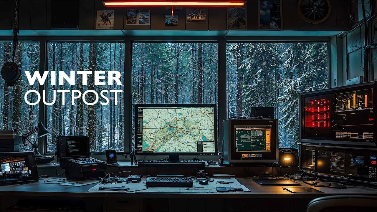 ALONE: Winter Mission Outpost 2 | Dark Ambient Focus Music 4K